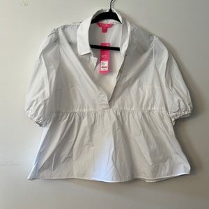 White new with tags large Lily Pulitzer shirt
